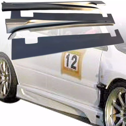 VSaero FRP VAR Side Skirts 4pc > Mitsubishi Evolution EVO8 EVO9 CT9A 2003-2006 - image 1