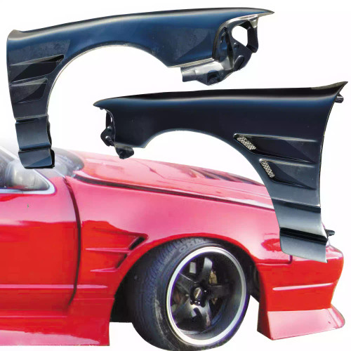 VSaero FRP DMA D1 Wide Body 30mm Fenders (front) > Nissan Cefiro A31 1988-1993 - image 1