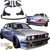 VSaero FRP TKYO Wide Body Kit 9pc > BMW 3-Series 318i 325i E30 1984-1991> 2dr Coupe - image 3