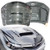 ModeloDrive Carbon Fiber VAR V2 Hood > Subaru WRX STi (GVB) 2011-2014 > 5dr Hatch - image 1