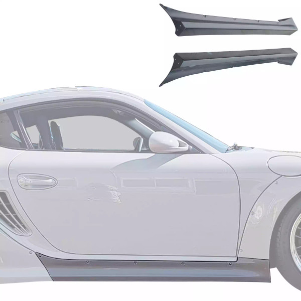 VSaero FRP TKYO v2 Wide Body Side Skirts > Porsche Cayman 987 2006-2008 - image 1