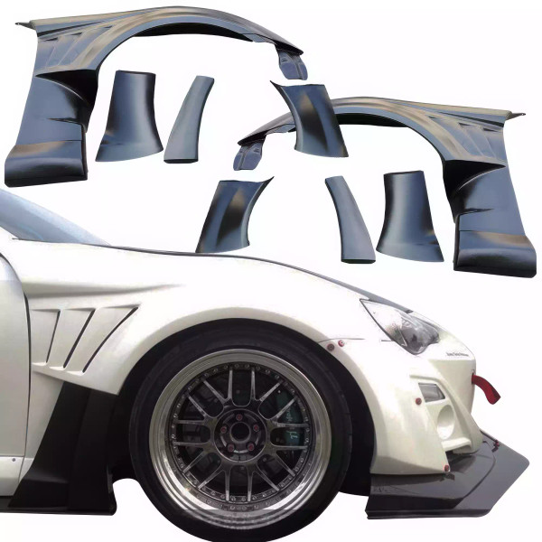 VSaero FRP VAR Wide Body 50mm Fenders (front) 8pc > Subaru BRZ ZN6 2013-2020 - image 1