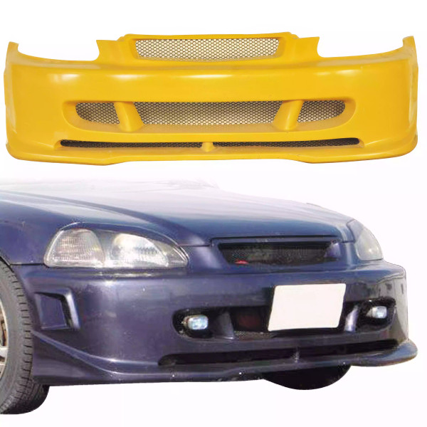 ModeloDrive FRP ZEA Front Bumper > Honda Civic EK9 1996-1998 > 3-Door Hatch - image 1