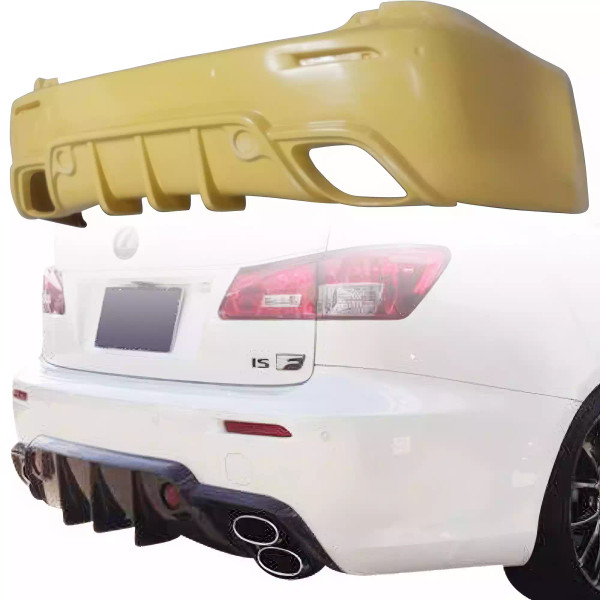 ModeloDrive FRP WAL BISO Rear Bumper > Lexus IS F 2012-2013 - image 1