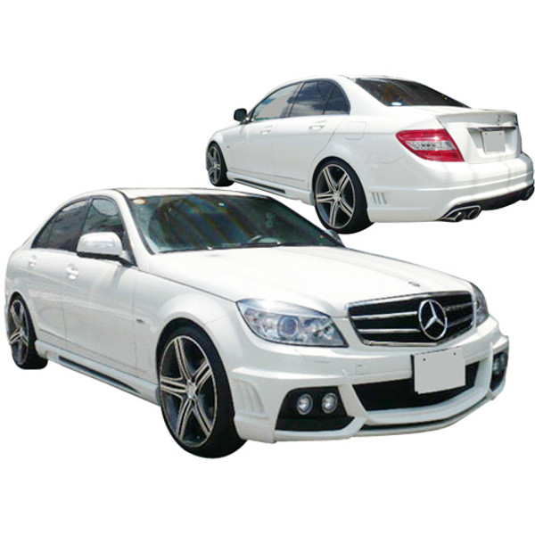 ModeloDrive FRP WAL BISO Body Kit 4pc > Mercedes-Benz C-Class W204 2008-2011 - image 1