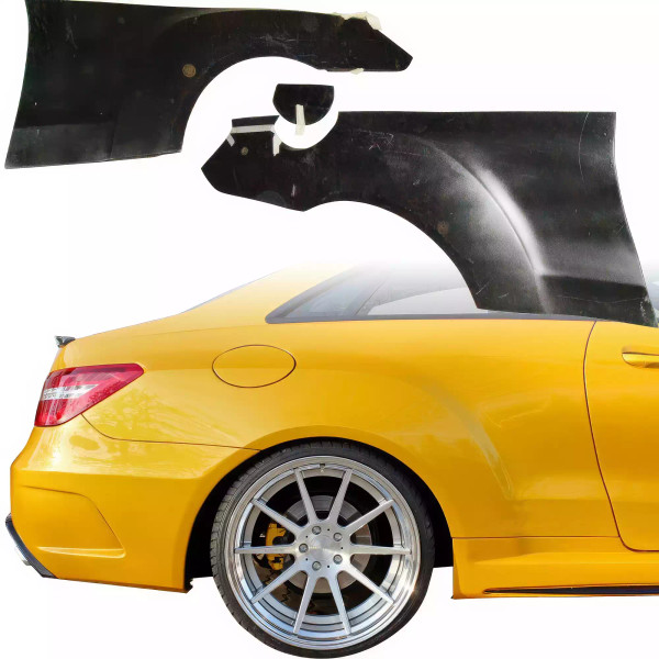 ModeloDrive FRP PDES Wide Body Fenders (rear) w Gas Cap > Mercedes-Benz E-Class C207 2010-2013 > 4dr Sedan - image 1