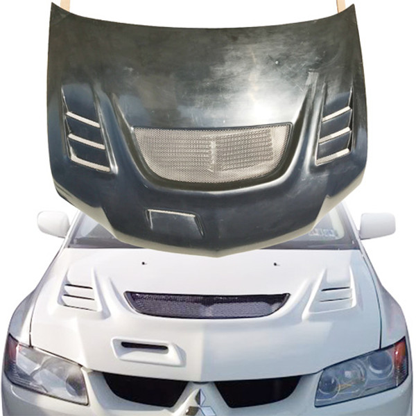 ModeloDrive FRP GIAL Vented Hood > Mitsubishi Evolution EVO8 EVO9 2003-2006 - image 1