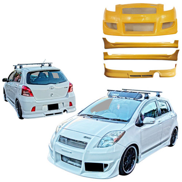ModeloDrive FRP CON Front Bumper > Toyota Yaris 2007-2008 > 3/5dr Hatchback - image 1