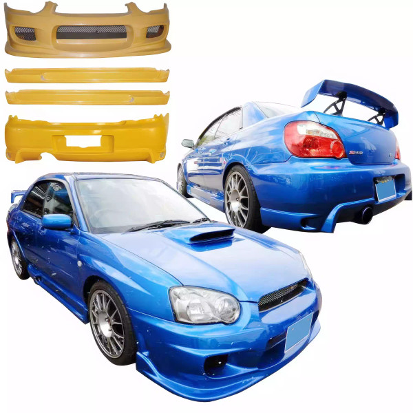 ModeloDrive FRP ING Body Kit 4pc > Subaru WRX 2004-2005 > 4dr Sedan - image 1