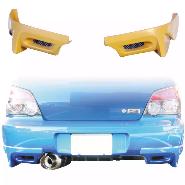 ModeloDrive FRP ING Rear Add-on Valances 2pc > Subaru WRX 2004-2007 > 4dr Sedan - image 1