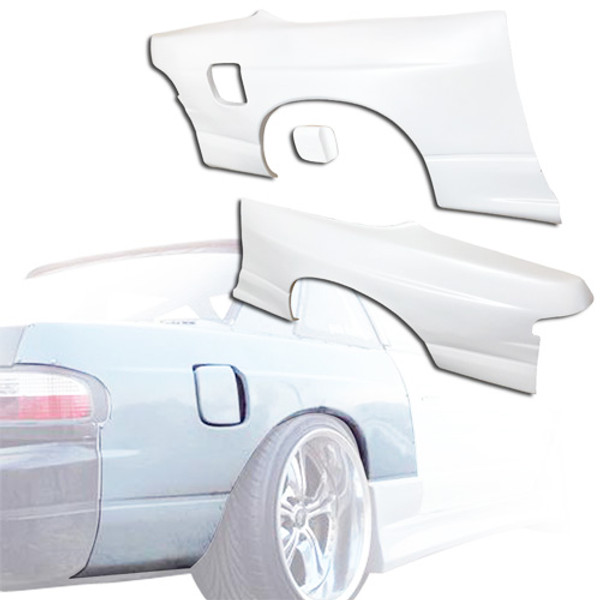 ModeloDrive FRP ORI t2 50mm Press Wide Body Fenders (rear) > Nissan 240SX 1989-1994 > 2dr Coupe - image 1