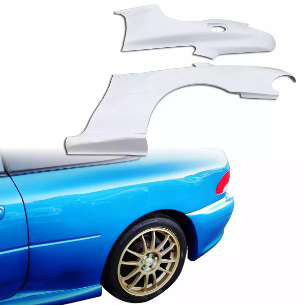 ModeloDrive FRP LS WRC 22B Wide Body Fenders (rear) 3pc > Subaru Impreza (GC8) 1993-2001 > 2dr Coupe - image 1