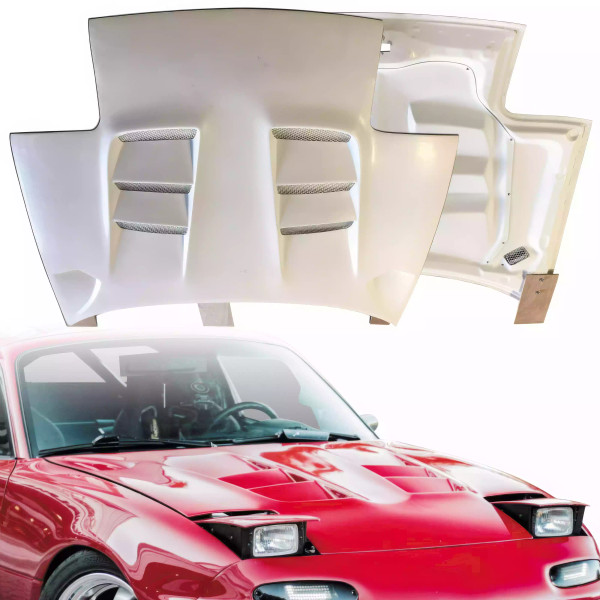 ModeloDrive FRP RAME A9 Hood > Mazda Miata (NA) 1990-1996 - image 1