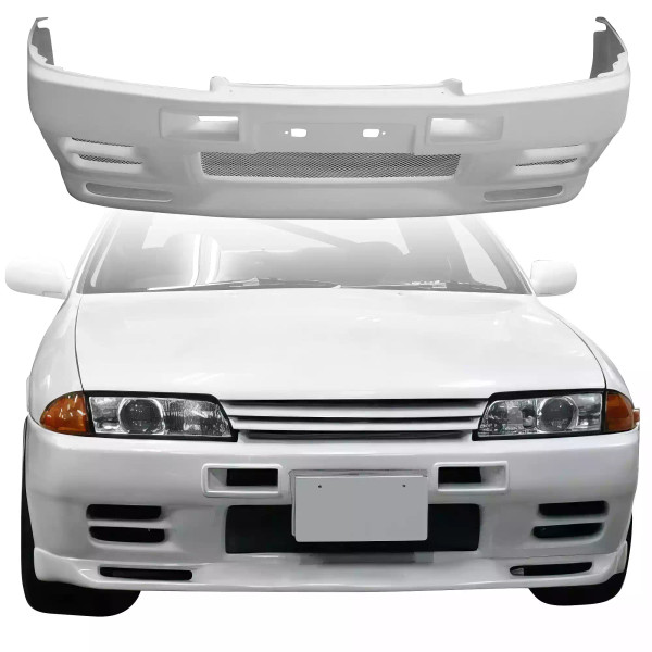 ModeloDrive FRP GTR-LOOK Front Bumper > Nissan Skyline R32 GTS 1990-1994 > 2/4dr - image 1