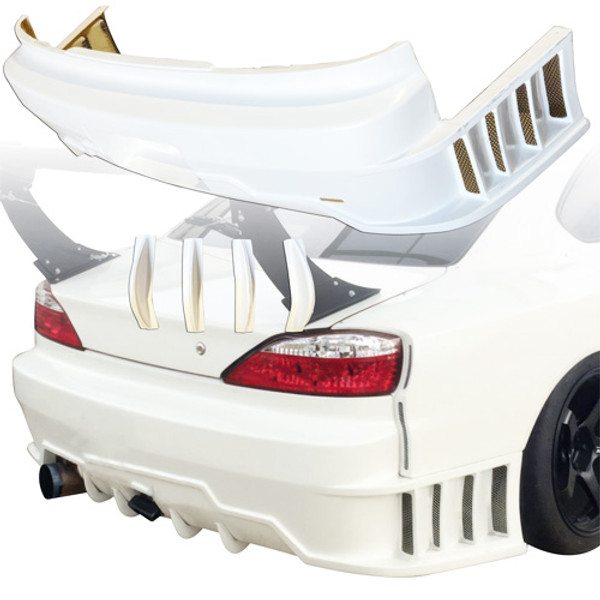 ModeloDrive FRP DMA RS Wide Body Rear Bumper > Nissan Silvia S15 1999-2002 - image 1