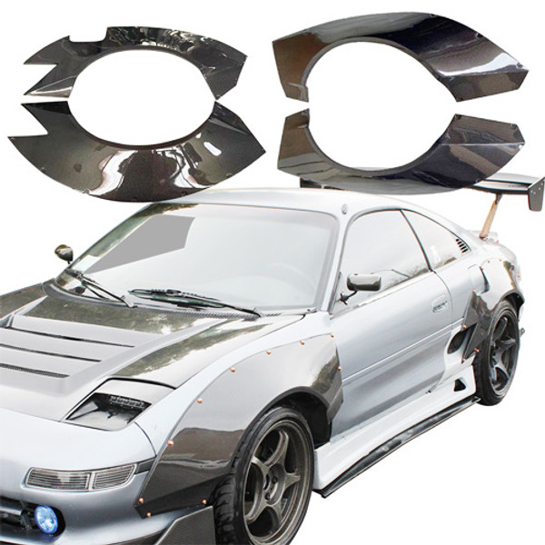 ModeloDrive Carbon Fiber TKYO Wide Body Flares Set > Toyota MR2 (SW20) 1991-1995 - image 1