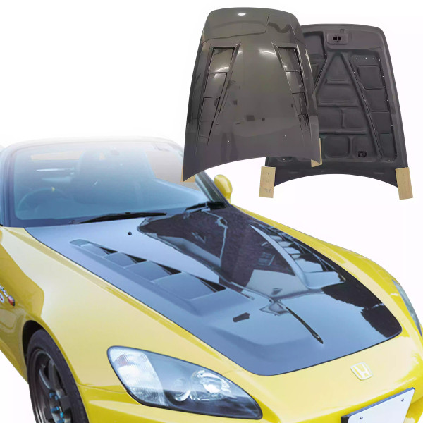 ModeloDrive Carbon Fiber MUGE Hood > Honda S2000 AP1 2000-2009 - image 1