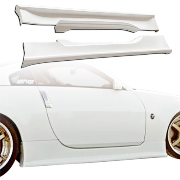 ModeloDrive FRP JVIZ Type-N Side Skirts > Nissan 350Z Z33 2003-2008 - image 1