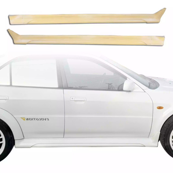 ModeloDrive FRP EVO5 Wide Body Side Skirts > Mitsubishi Evolution EVO5 EVO6 1998-2001 - image 1