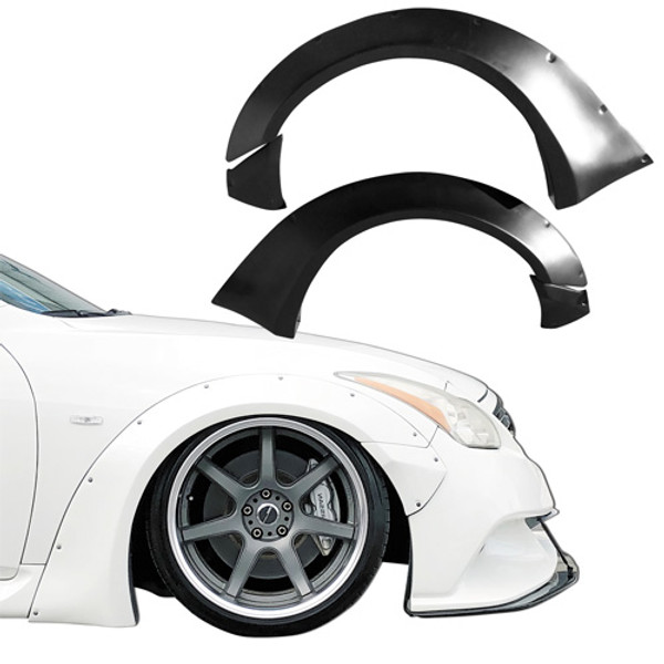 VSaero FRP LBPE Wide Body Fender Flares (front) 4pc > Infiniti G37 Coupe 2008-2015 > 2dr Coupe - image 1