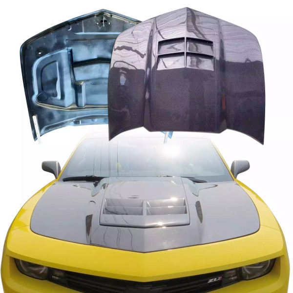 ModeloDrive Carbon Fiber ZL1 Vented Hood > Chevrolet Camaro 2010-2015 - image 1