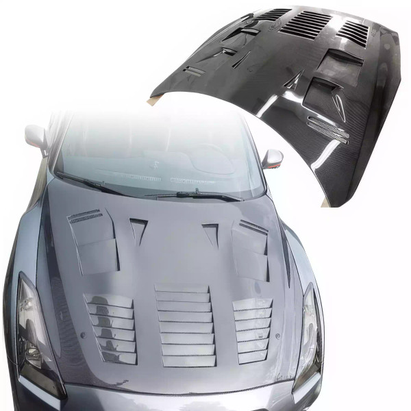 ModeloDrive Carbon Fiber GT Type-3 Hood > Nissan GT-R GTR R35 2009-2016 - image 1