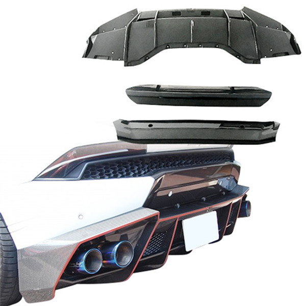 ModeloDrive Carbon Fiber MASO Rear Diffuser > Lamborghini Huracan 2014-2019 - image 1