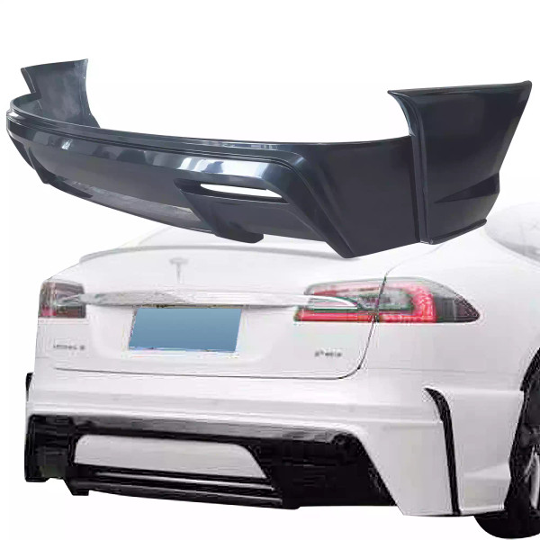 ModeloDrive FRP KKR Rear Lip Valance > Tesla Model S 2012-2015 - image 1