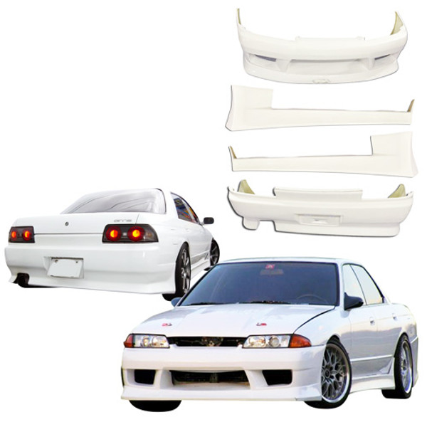 ModeloDrive FRP VERT Body Kit 4pc > Nissan Skyline R32 GTS 1990-1994 > 4dr Sedan - image 1
