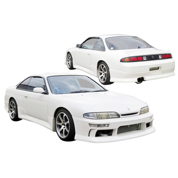 ModeloDrive FRP MSPO Body Kit 4pc > Nissan 240SX S14 (Kouki) 1997-1998 - image 1