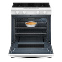 Whirlpool® 30-inch Gas Smart Range with No Preheat Mode and Steam Clean WSGS3330TW