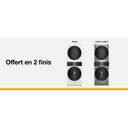 Whirlpool® Smart ENERGY STAR® Front Load Laundry Tower 5.2 cu. ft. Washer & 7.4 cu. ft. Electric Dryer with UV Clean Technology and FreshFlow™ Vent System YWEF5727TW