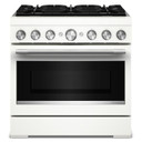 Kitchenaid® 36-Inch 6 Burner Commercial-Style Dual Fuel Range with No Preheat Air Fry Mode KFDS936SPL