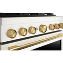 Kitchenaid® 36-Inch 6 Burner Commercial-Style Dual Fuel Range with No Preheat Air Fry Mode KFDS936SPL