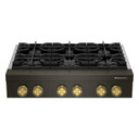 KitchenAid® 36-inch 6-Burner Gas Commercial-Style Rangetop KCGK936TBE