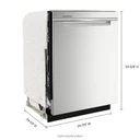 Whirlpool® 24” Stainless Steel Dishwasher with AI Intelligent Wash - 47 dBA WDTA50SAKZ