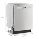 Whirlpool® Quiet Dishwasher with Boost Cycle and Pocket Handle WDP540HAMZ