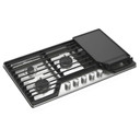 Whirlpool® 36-inch Gas Cooktop with 2-in-1 Hinged Grate to Griddle WCGK7536PS