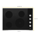 Whirlpool® 30-inch Electric Ceramic Glass Cooktop with Dual Radiant Element WCE55US0HS