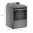 Maytag® Smart Top Load Electric Dryer with Extra Power Button - 7.4 cu. ft. YMED6230HC Maytag® Smart Top Load Electric Dryer with Extra Power Button - 7.4 cu. ft. YMED6230HC