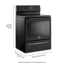 Maytag® 30-Inch Wide Electric Range With Shatter-Resistant Cooktop - 5.3 Cu. Ft. YMER6600FB