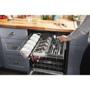 Kitchenaid® 44 dBA Dishwasher with 360° Max Jets™ Third Rack and LED Interior Lighting KDPM804KBS