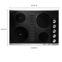 Kitchenaid® 30" Electric Downdraft Cooktop with 4 Elements KCED600GSS