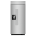 Kitchenaid® 20.8 Cu. Ft. 36 Built-In Side-by-Side Refrigerator with Ice and Water Dispenser KBSD706MPS