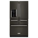 Kitchenaid® 25.8 Cu. Ft. 36" Multi-Door Freestanding Refrigerator with Platinum Interior Design and PrintShield™ Finish KRMF706EBS Kitchenaid® 25.8 Cu. Ft. 36" Multi-Door Freestanding Refrigerator with Platinum Interior Design and PrintShield™ Finish KRMF706EBS