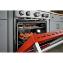 KitchenAid® 30'' Smart Commercial-Style Gas Range with 4 Burners KFGC500JSC