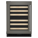 Kitchenaid® 24 Panel-Ready Undercounter Wine Cellar with Wood-Front Racks KUWL214KPA