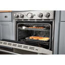 KitchenAid® 30'' Smart Commercial-Style Dual Fuel Range with 4 Burners KFDC500JMH