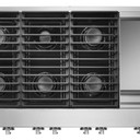 Jennair® 48" NOIR™ Gas Professional-Style Rangetop with Chrome-Infused Griddle JGCP548HM