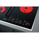 Jennair® 36 Oblivion Glass Electric Radiant Downdraft Cooktop with Tap Touch Controls JED4536KB